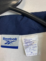 White and Navy Reebok Windbreaker Mne's Medium