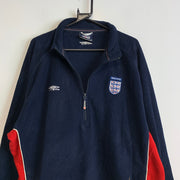 Vintage 90s Navy Umbro England Fleece Men's XL