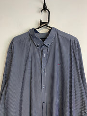 Navy Tommy Hilfiger Striped Shirt Men's XXL