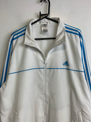 White Adidas Windbreaker Men's XL