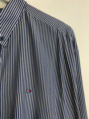 Navy Tommy Hilfiger Striped Shirt Men's XXL