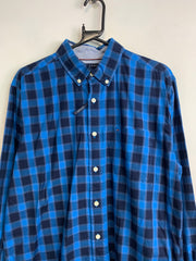 Blue Tommy Hilfiger Checkered Shirt Men's Medium