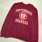 Vintage 90s Red Canada Sweatshirt Men's Large