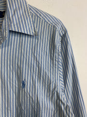 Blue Ralph Lauren Striped Shirt Men's Small