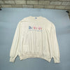 Vintage Cream Jerzees Sweatshirt Men's XL