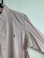 Pink Ralph Lauren Striped Shirt Men's Small