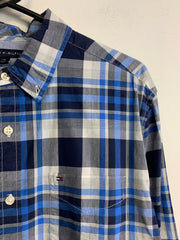 Blue Tommy Hilfiger Checkered Shirt Men's Large