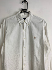 White Ralph Lauren Long-sleeved Shirt Men's Large