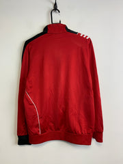 00s Black and Red Adidas track Jacket Men's Small