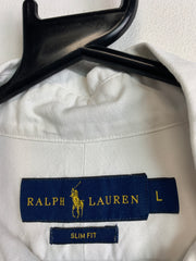 White Ralph Lauren Long-sleeved Shirt Men's Large