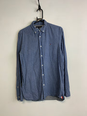 Blue Tommy Hilfiger Checkered Shirt Men's Small