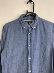 Blue Tommy Hilfiger Checkered Shirt Men's Small