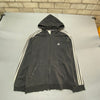 Washed Black Adidas zip up Hoodie Men's XL