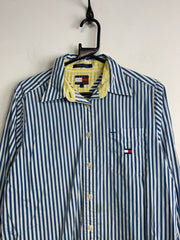 Blue Tommy Hilfiger Striped Shirt Men's Small