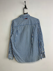 Blue Tommy Hilfiger Striped Shirt Men's Small