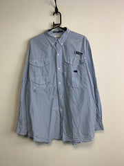 Blue Columbia Checkered Shirt Men's Large