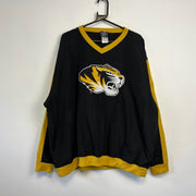 Black and Yellow Mizzou Windbreaker Pullover Men's XL