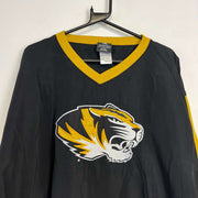 Black and Yellow Mizzou Windbreaker Pullover Men's XL