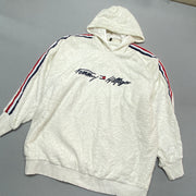 White Tommy Hilfiger Fleece Hoodie Men's XL