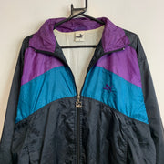 Black Blue Purple Puma Windbreaker Men's Large