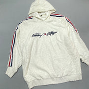 White Tommy Hilfiger Fleece Hoodie Men's XL