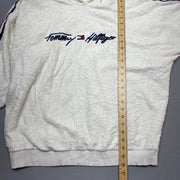 White Tommy Hilfiger Fleece Hoodie Men's XL