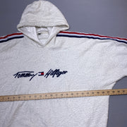 White Tommy Hilfiger Fleece Hoodie Men's XL