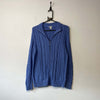 Blue L.L.Bean Cable Knit Sweater Women's Large