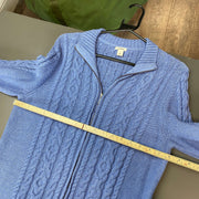 Blue L.L.Bean Cable Knit Sweater Women's Large