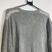 Grey Calvin Klein Sweater Knit Jumper XL
