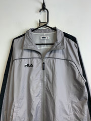 Grey Fila Windbreaker Men's Medium