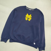 Vintage 90s Navy Russell Athletic Sweatshirt Men's Large