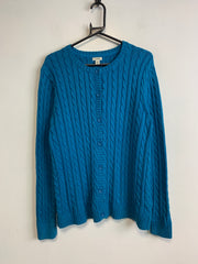 Blue L.L.Bean Cable Knit Sweater Women's XL