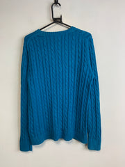 Blue L.L.Bean Cable Knit Sweater Women's XL