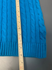 Blue L.L.Bean Cable Knit Sweater Women's XL