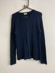 Navy L.L.Bean Cable Knit Sweater Women's Medium