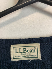 Navy L.L.Bean Cable Knit Sweater Women's Medium