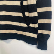Lauren Ralph Lauren Striped Knit Jumper Sweater Quarter Zip Womens Small