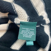 Lauren Ralph Lauren Striped Knit Jumper Sweater Quarter Zip Womens Small