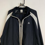 00s Black and White Adidas Windbreaker Men's XL