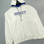 White Hurley Hoodie Men's Large