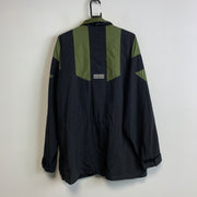 Vintage 90s Black and Green Adidas Windbreaker Men's Large