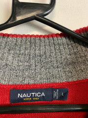 Red Nautica Quarter zip Men's Large