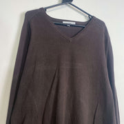 Brown Calvin Klein Knit Sweater XL