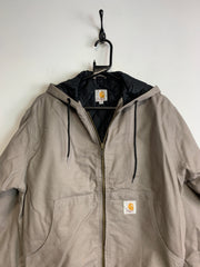 Reworked Grey Carhartt Jacket Men's Medium