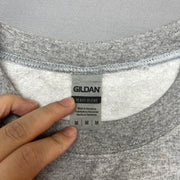 Grey Gildan Sweatshirt Men's Medium