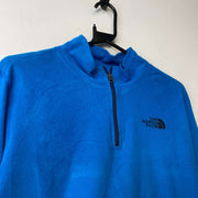 Blue North Face Quarter zip Fleece Boy's XL