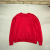 Vintage Red Lee Blank Sweatshirt Men's Large