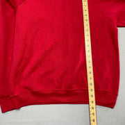 Vintage Red Lee Blank Sweatshirt Men's Large