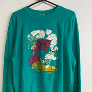 Vintage Turquoise Hanes Sweatshirt Men's XL